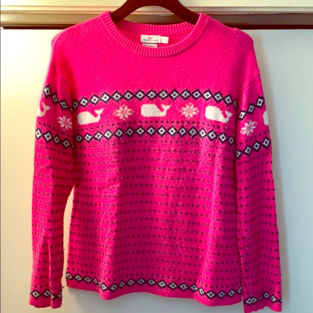 vineyard vines girls fair isle sweater size XL(16)